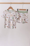 Farm animal bamboo pajama set