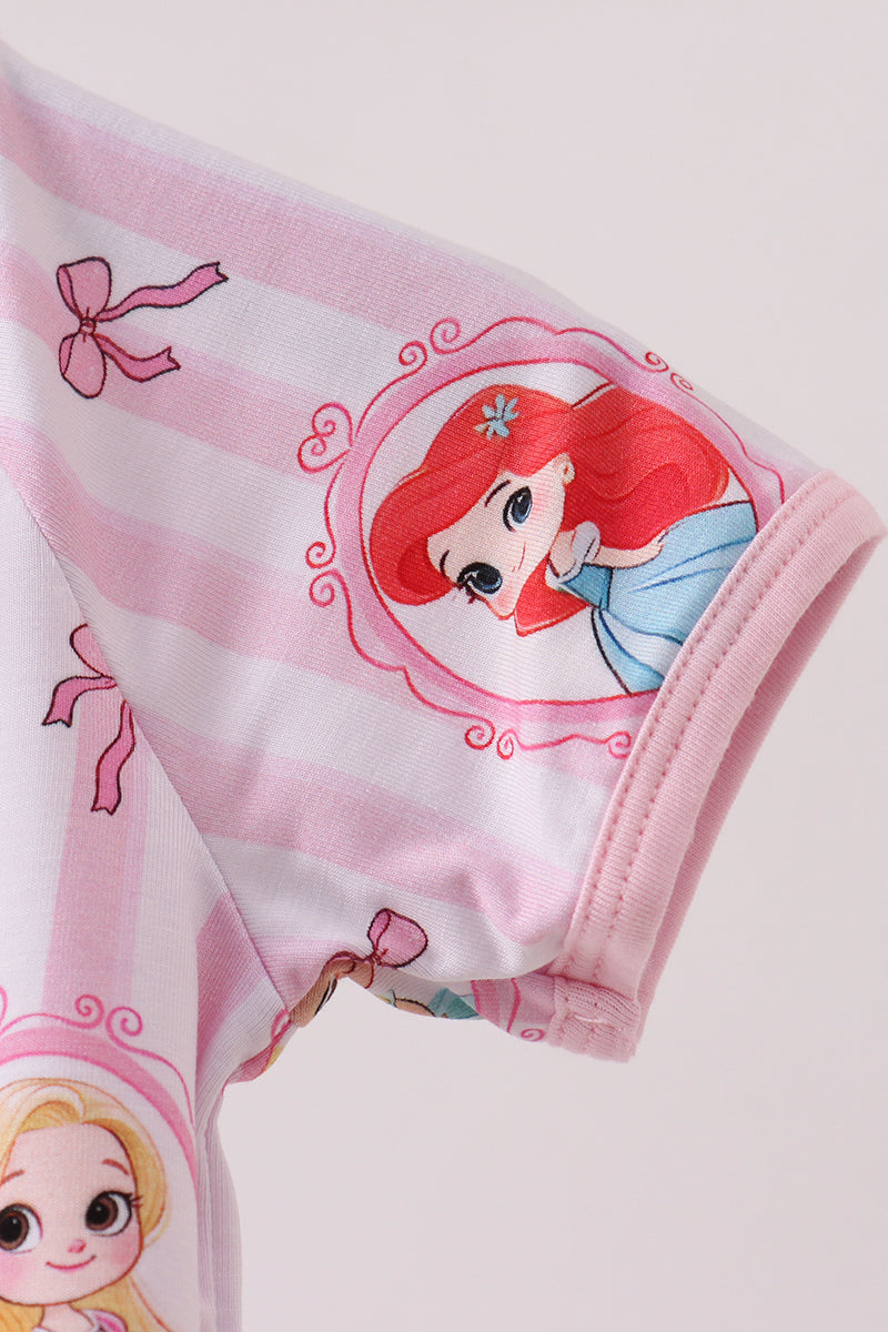 Pink Princess Bamboo Romper