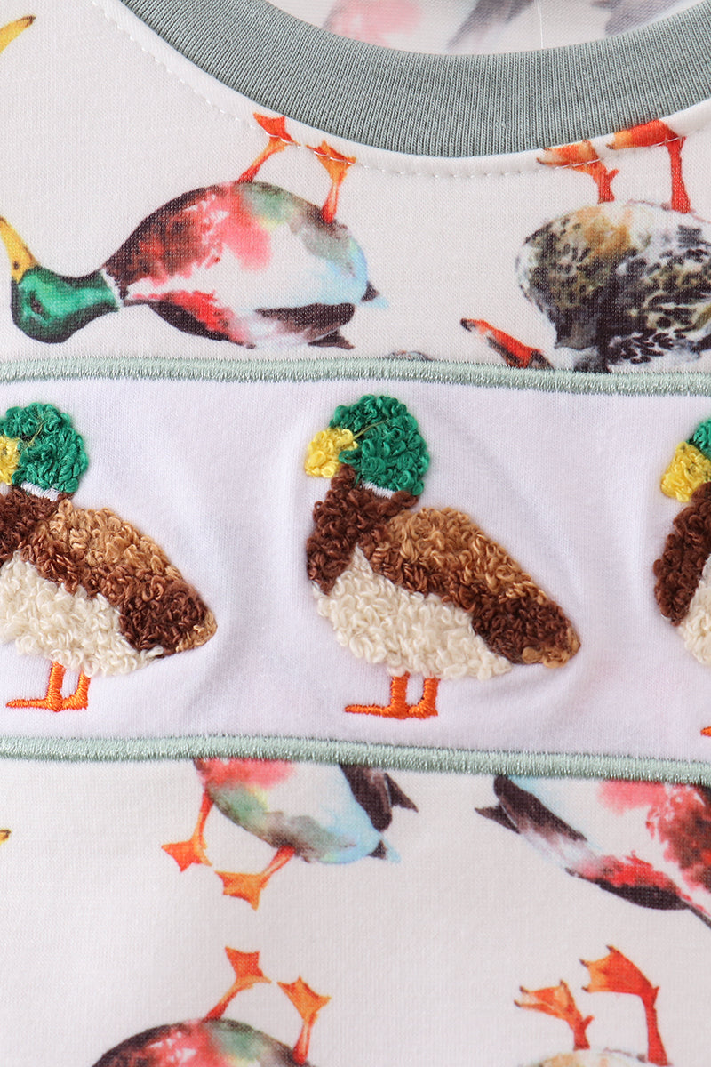 Sage Mallard French Knot Bubble