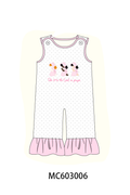 Pink Prayer Embroidery Ruffle Romper