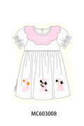 Pink Prayer Embroidery Dress