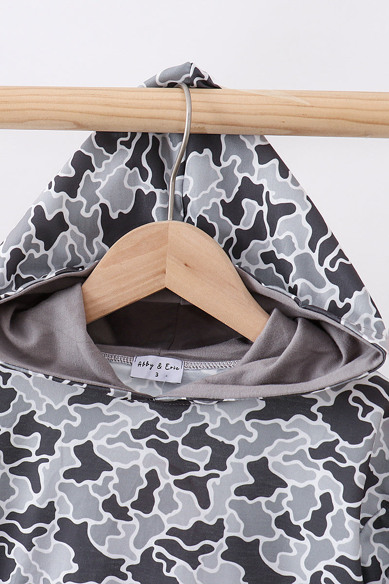 Grey Camouflage Hoodie