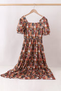 Brown Made to Worship Mom Dress