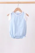 Blue Jacquard Lace Bubble