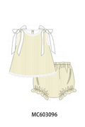 Beige Jacquard Bloomer Set