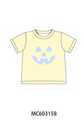 Cream Jack-O-Lantern Applique Top