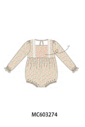 Floral Smocked Lace Bubble