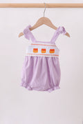 Purple Candy Smocked Bubble