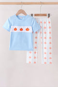 Blue Pumpkin Embroidery Pants Set