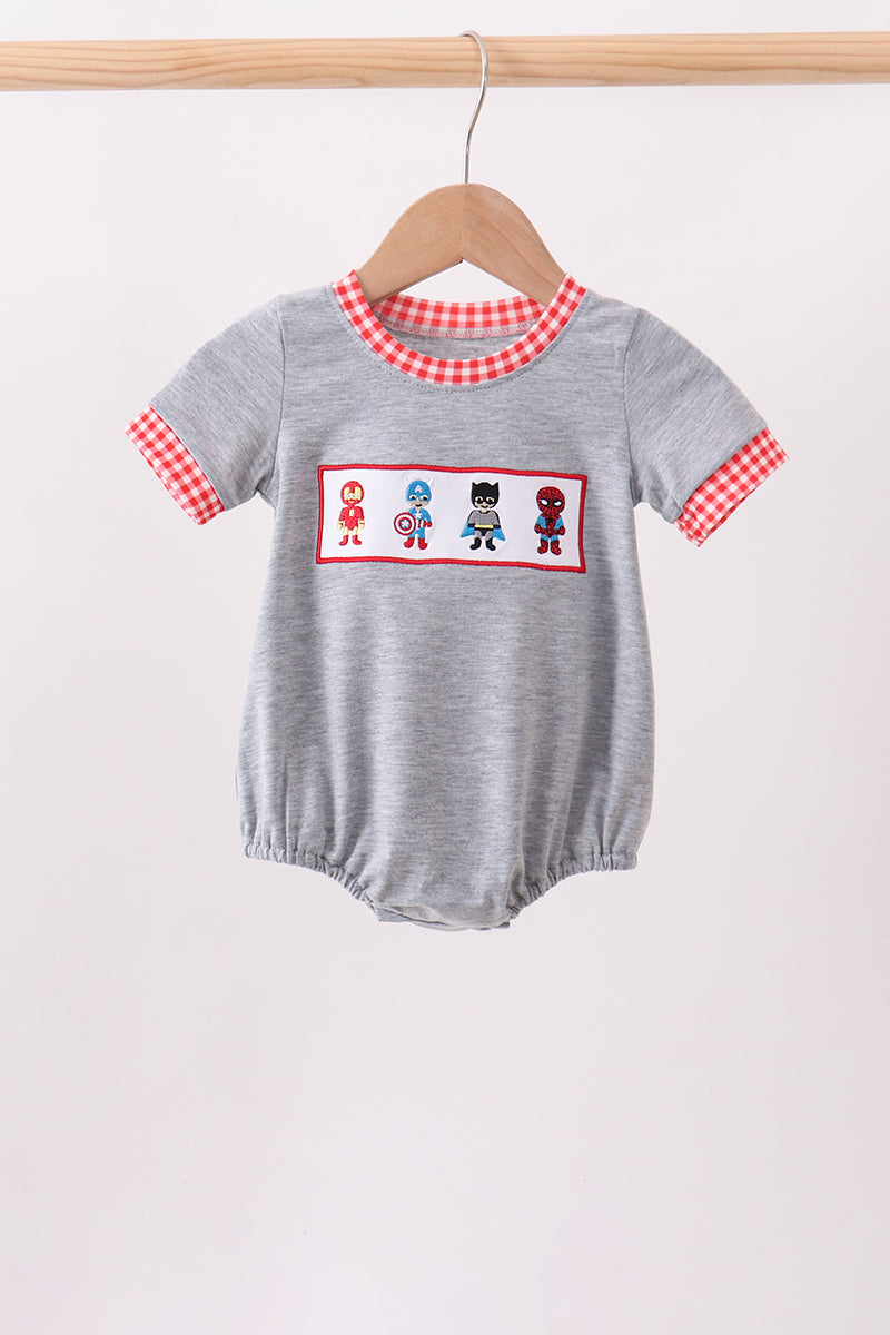 Grey character embroidery bubble