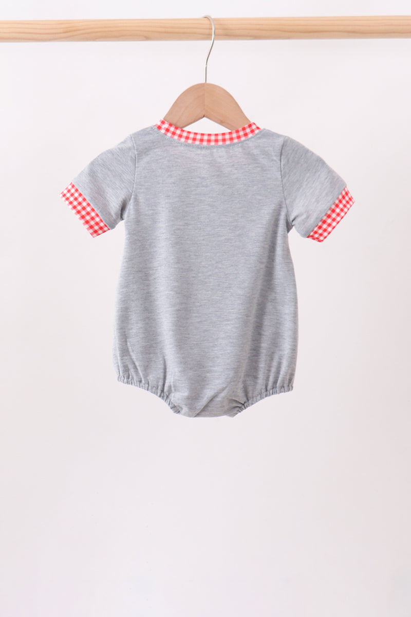 Grey character embroidery bubble