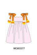 Pink Gingham Candy Corn Dress