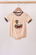 Camouflage duck applique bubble