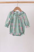 Sage Bow Ruffle Bubble
