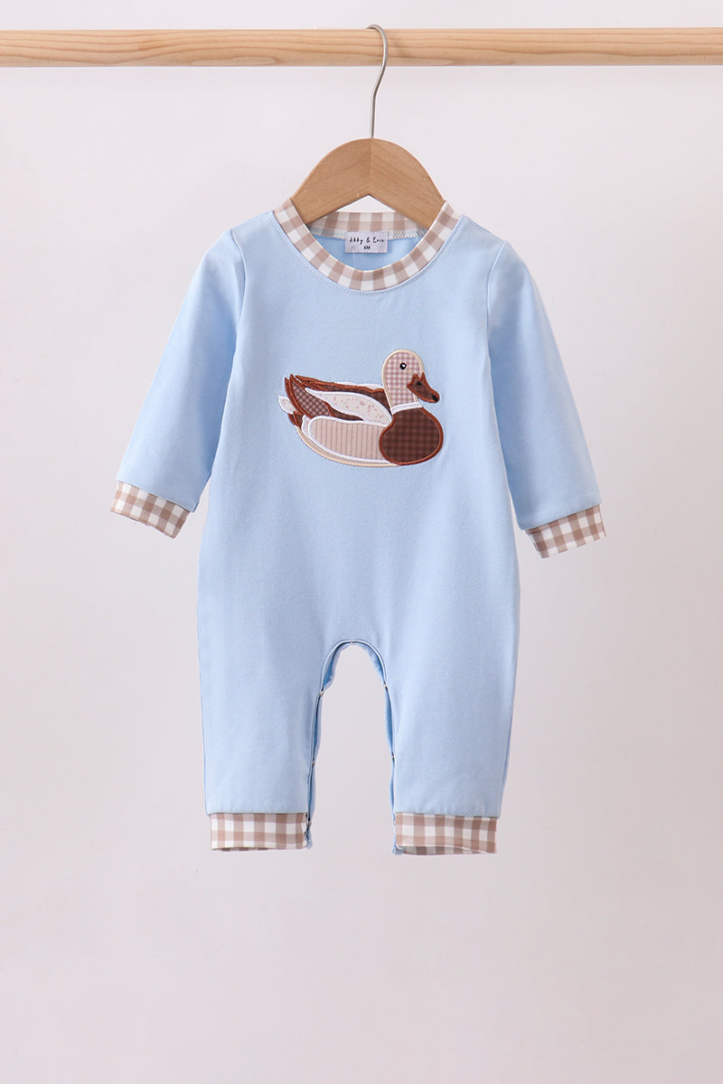 Blue Mallard Applique Romper