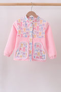 Pink Bow Fleece Mom&me Jacket