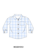 Blue Plaid Button Down Shirt