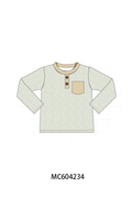 Khaki Geo Diamond Pocket Top