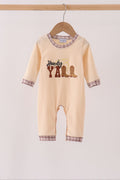 Brown Howdy Y'ALL boots embroidery bubble