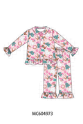 Pink Cowboy Ruffle Bamboo Pajama Set