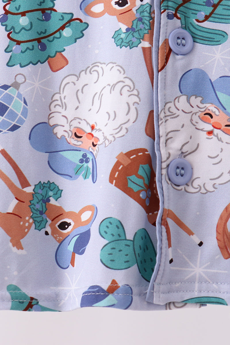 Blue Cowboy Bamboo Pajama Set