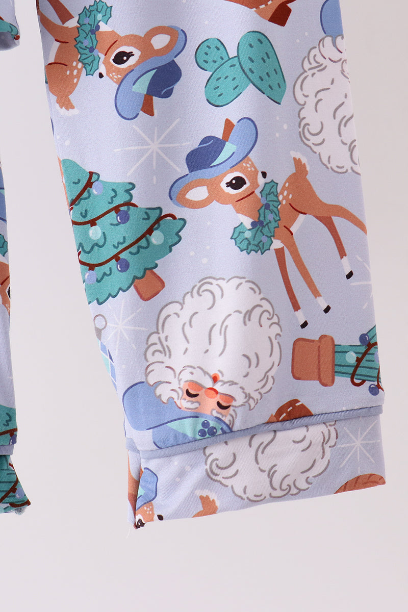 Blue Cowboy Bamboo Pajama Set
