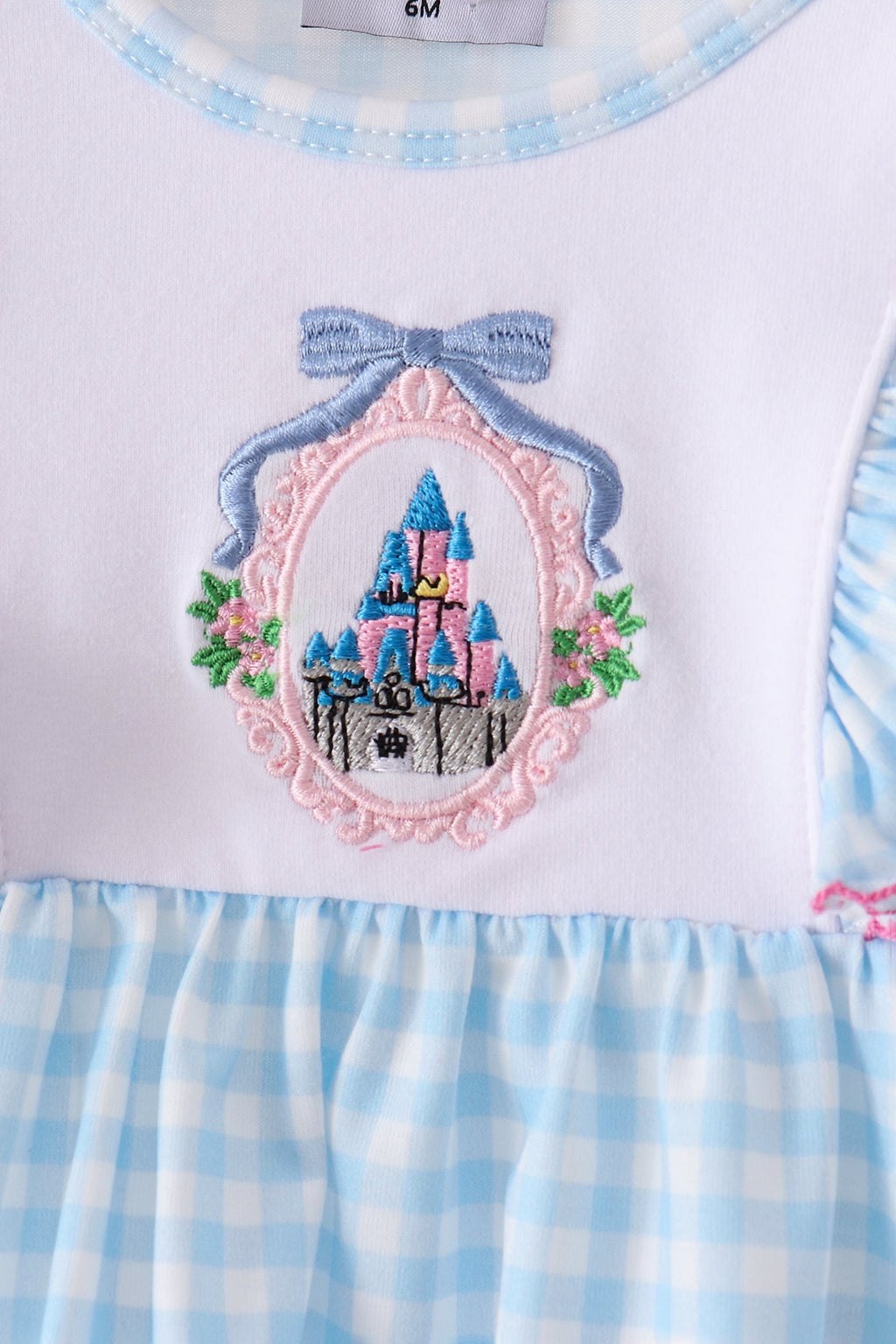 Blue Castle Embroidery Ruffle Bloomer Set