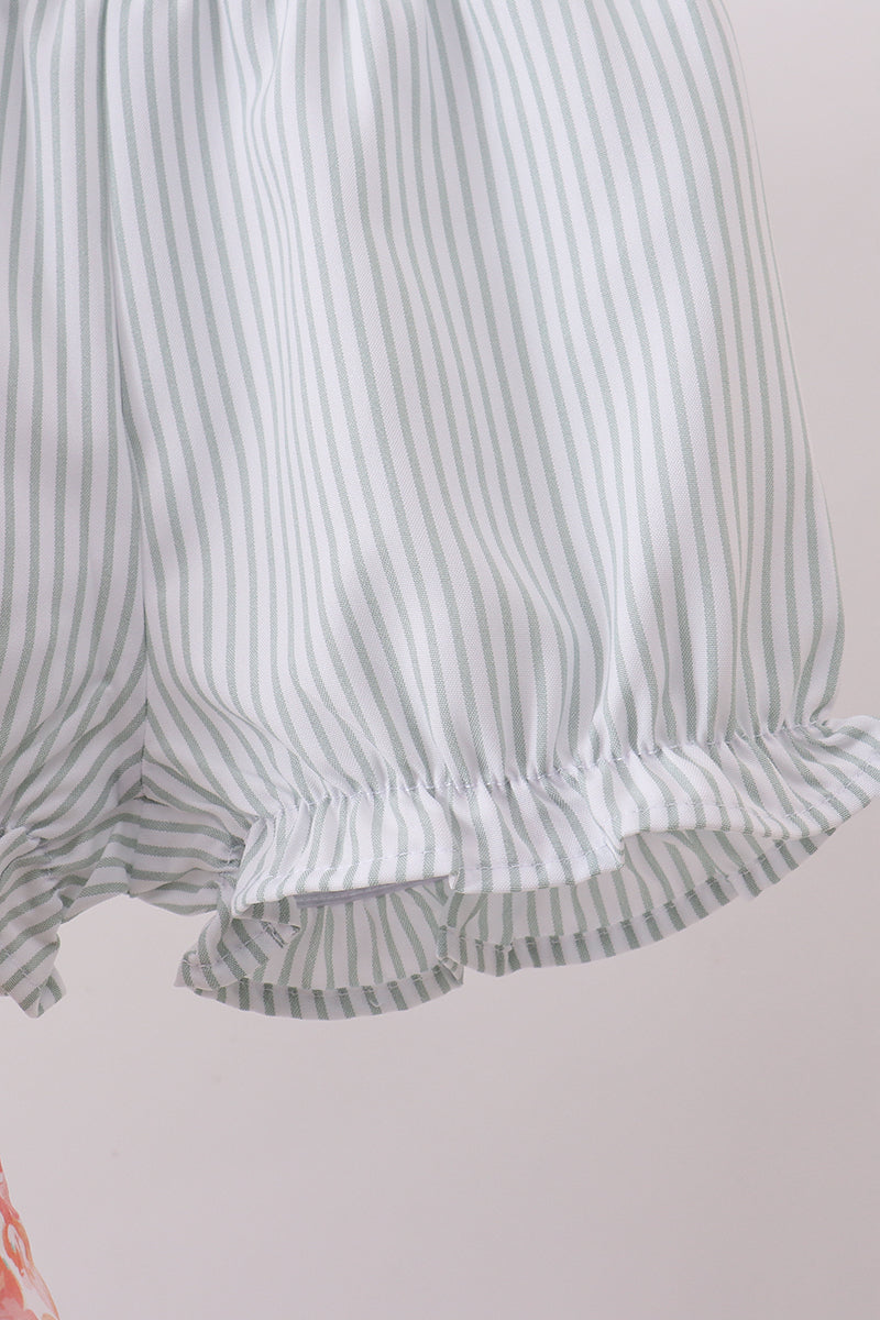 Floral I love my mom embroidery bloomer set