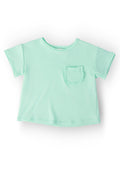 Pastel Green Ruffle Pocket Tee