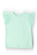 Pastel Green S/S Ruffle Tee