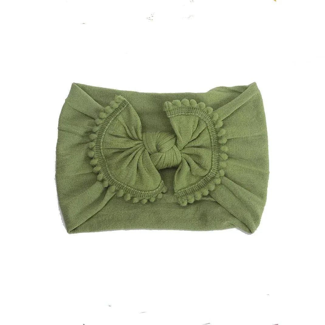 Pom Pom Nylon Baby Headband
