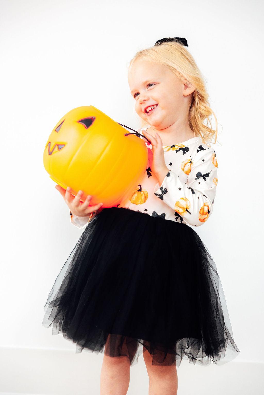 Pretty In Pumpkin L/S Tutu Dress
