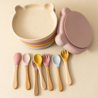 Silicone Baby Feeding Dishes Tableware