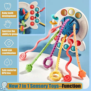 Silicone Pull String Toy for Kids