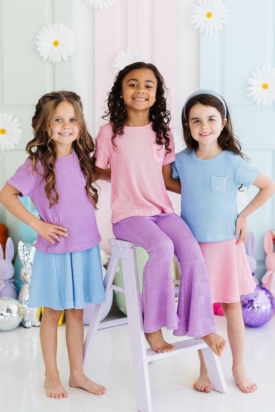 Bright Lilac Scrunchy Bells