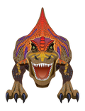 54 Iinc Tall WindNSun SuperSized T-Rex Nylon Dinosaur Kite