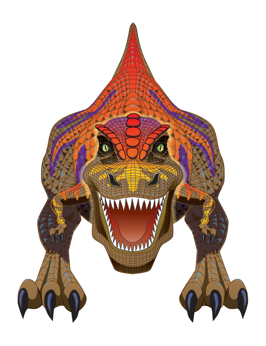 54 Iinc Tall WindNSun SuperSized T-Rex Nylon Dinosaur Kite