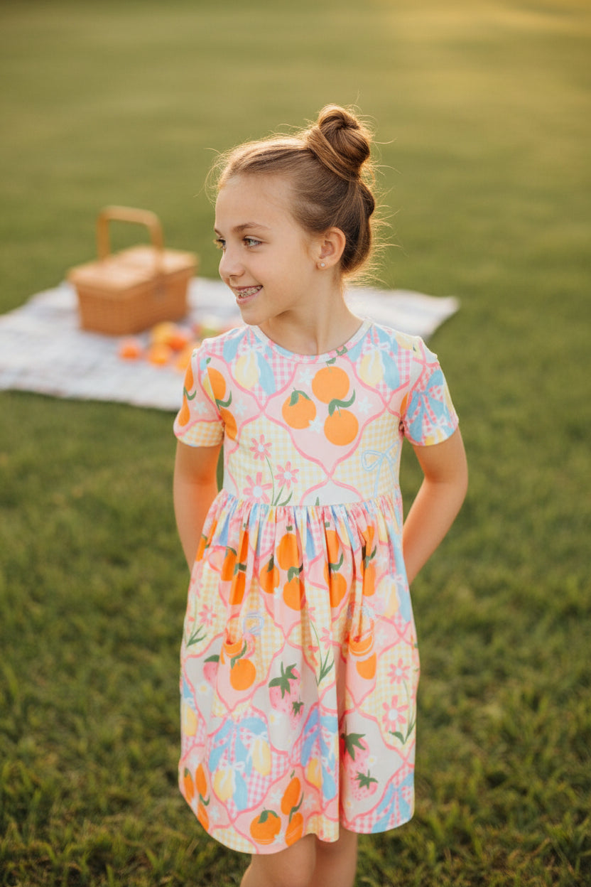 Summer Picnic S/S Pocket Twirl Dress