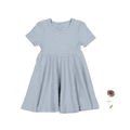 The Short Sleeve Dress -  Blue