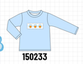 Blue Turkey Embroidery Top