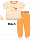 Orange Tennessee Go Vols Embroidery Pants Set