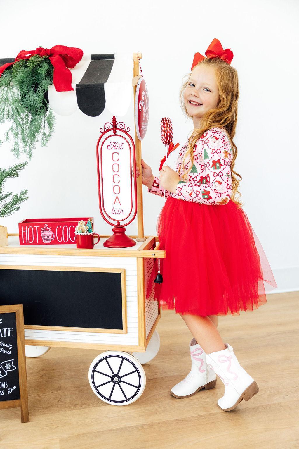 Deck The Halls L/S Tutu Dress