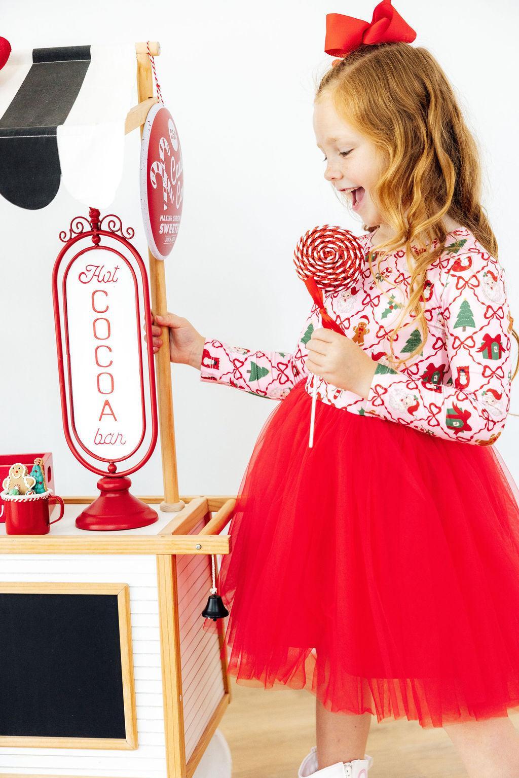 Deck The Halls L/S Tutu Dress