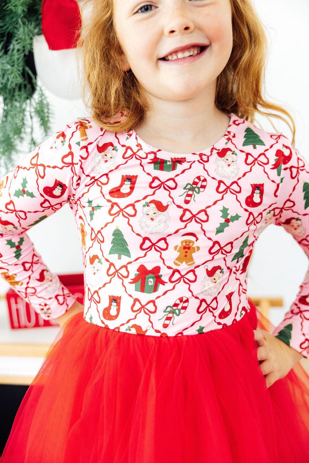 Deck The Halls L/S Tutu Dress