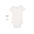 The Short Sleeve Onesie - Pearl
