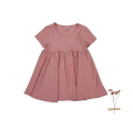 The Short Sleeve Dress - Rosewood