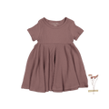 The Short Sleeve Dress - Mink