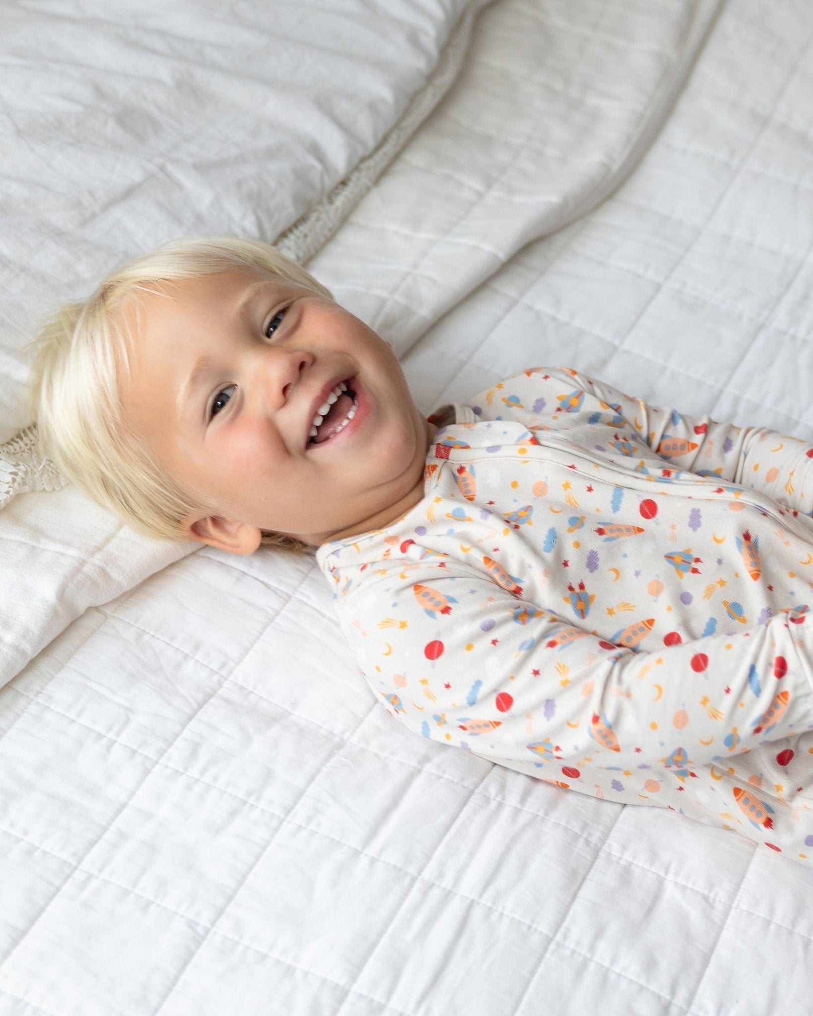 Rocketship Toddler Bamboo Pajamas