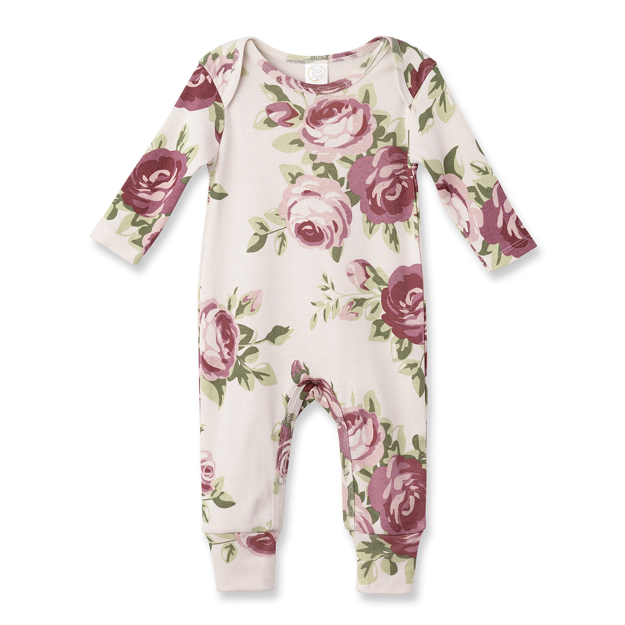 Baby Girl Floral Rose Cotton Romper