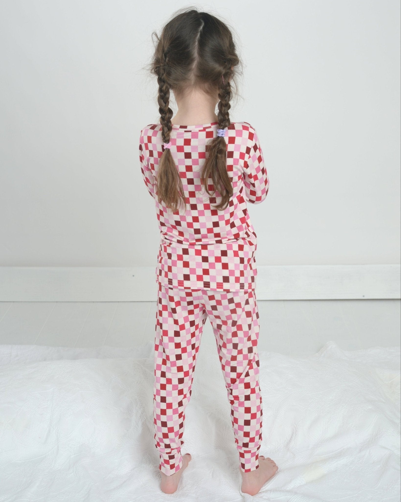 Checkered Bamboo Pajama Set